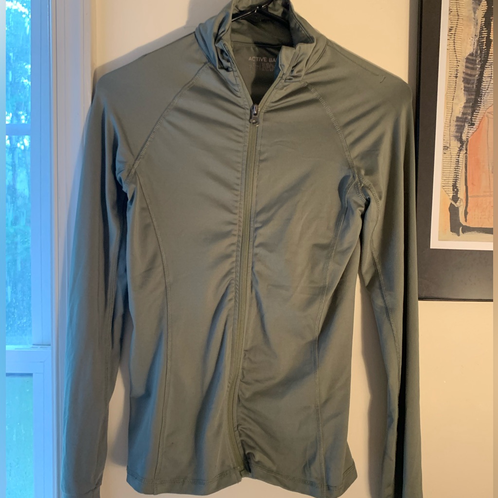 Active Basic Fitted Zip-Up Jacket
